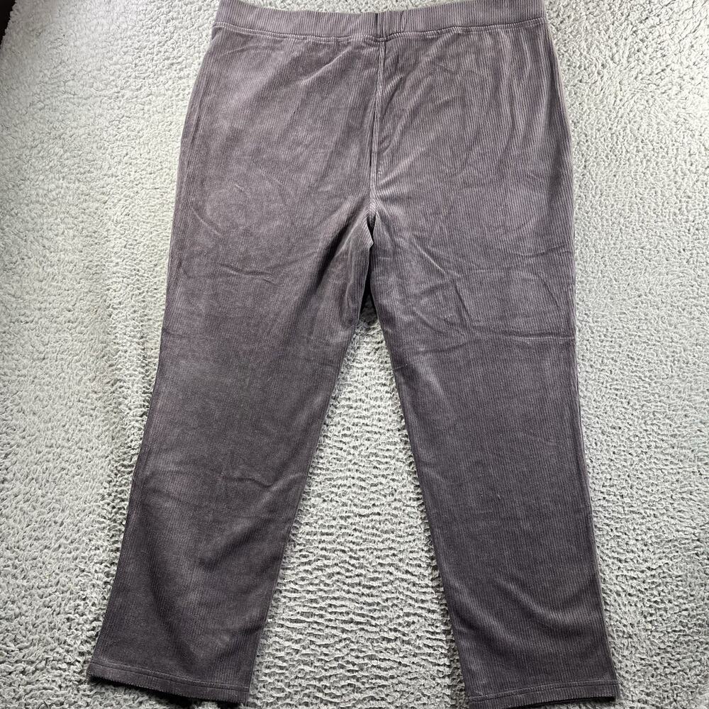 Quacker Factory Jeanne Bice Corduroy Pull On Pants Embellished XL Short 40x28 - Picture 5 of 9